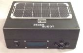 Copain de plage : chargeur de téléphone solaire 3 en 1, Boombox et coup de soleil minuterie calculatrice