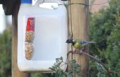 Mangeoire en plastique recyclé - Pesebre para pájaros