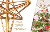 Faux sapin cuivre Topper