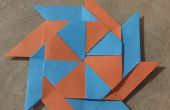 8 pointes Origami transformation Shuriken