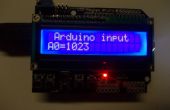 Moniteur d’entrée de Arduino LCD analogique/numérique. 