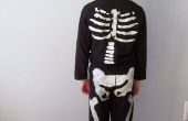 Costume de squelette papier congélateur
