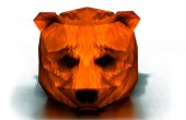 Masque de papier de bricolage ours 3D