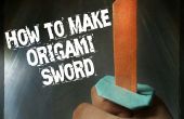 Comment faire Origami épée