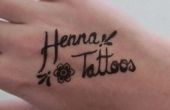 Faire votre propre tatouage henné