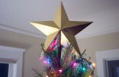 Gold Star Tree Topper de papier