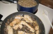 Marsala poulet avec du riz