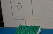 Miniature de Football Field Goal Football et herbe (fabriqués à partir de fil)