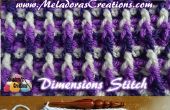 Dimensions foulard \ Afghan – Crochet patron gratuit