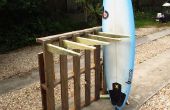 Short Board Surf Upcycled Rack -