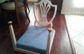 Chien de lit fait de chaise vintage