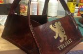 Antique Leather Growler Carrier