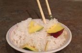 Noix de coco riz gluant à la mangue