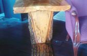 « Plié » Table d’appoint bois dalle