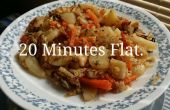 20 min Sweet-Hot poulet pommes de terre et carottes