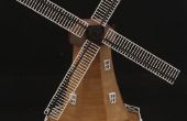 Construire un 3D imprimé modèle d’un moulin à vent hollandais (à l’échelle 1/100 ou 1: 160)
