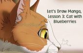 Dessiner un chat avec bleuets (dessinons manga leçon 3)