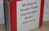 Enseignant des tâches Organizer Notebook