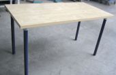 Pipe jambe bricolage Table - Build From Any bois Table Top