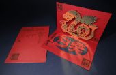 Serpent 2013 chinois nouvel an Pop Up Card DIY