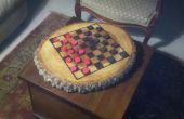 Conseil d’échecs/dames de souche d’arbre
