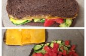 Tomate fromage courgettes Gourmet Sandwich