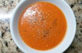 Remettre la soupe de tomate froide