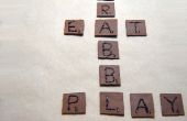 Comment faire des tuiles de Scrabble au chocolat