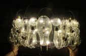 Ampoule à incandescence mur bougeoir illuminé avec barre de LED et feux de Puck