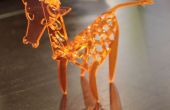 Modèle de girafe acrylique. 