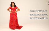 Comment porter un sari parfaitement, facilement & rapidement - Sari bricolage baches