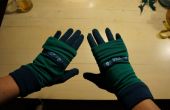 Deux couleurs double couche gants