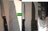 Faire le couteau gaine et transformer votre couteau de cuisine en camping, pêche ou couteau de chasse