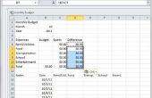 Budgétisation mensuelle dans Excel