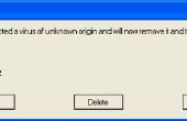 Comment faire un Message d’erreur Windows XP
