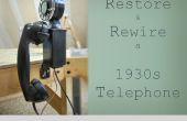 Restaurer et refaire l’installation électrique un téléphone des années 1930