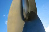 En acier inoxydable grande Sculpture partie 4