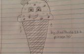 Comment Doodle un cône de crème glacée mignon