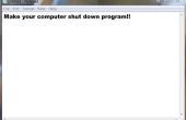 Rendre votre ordinateur Shut Down programme