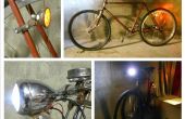 Lumières vélo vintage à la conversion de LED