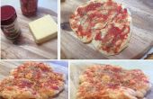 Pizza au micro-ondes base croustillante fromage