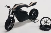 Échelle bois & 3D imprimé moto modèle