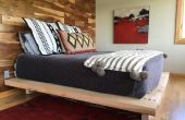 Un lit plateforme pans de bois massif