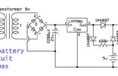 Circuit de sauvegarde simple 5v batterie