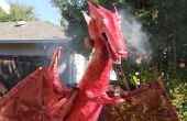 Halloween 2009: "Fire" breathing dragon with articulated wings