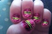 Zebra Stripe ongles