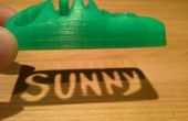 Voiture jouet imprimés 3D avec une découpe de nom