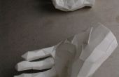 « Mains de talibans » Sculptures en plastique ondulé de MOH extraites des données 3D