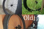 Repeindre vieille bicyclette pneu