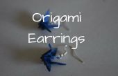 Les boucles d’oreilles grue Origami bricolage
